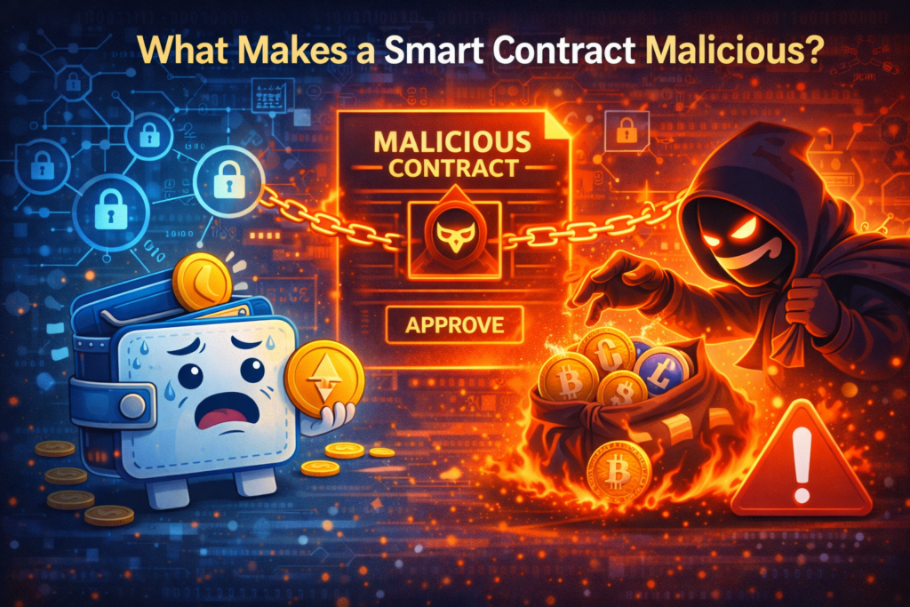 Malicious smart contract requesting unlimited NFT wallet approvals