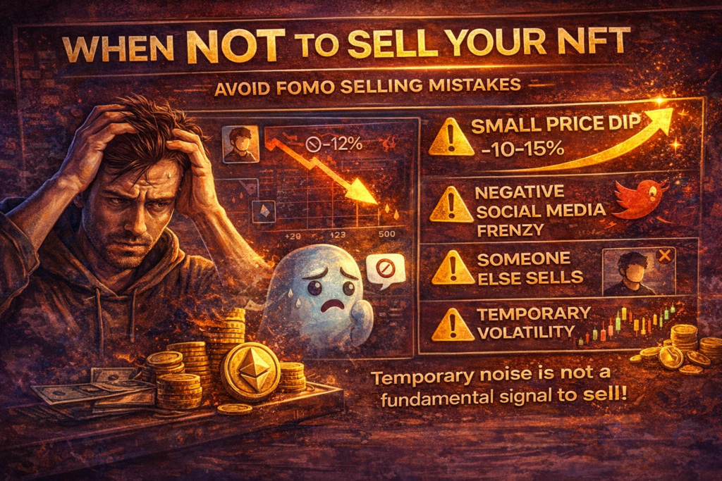 How to time selling an NFT by avoiding panic selling and emotional exit mistakes
