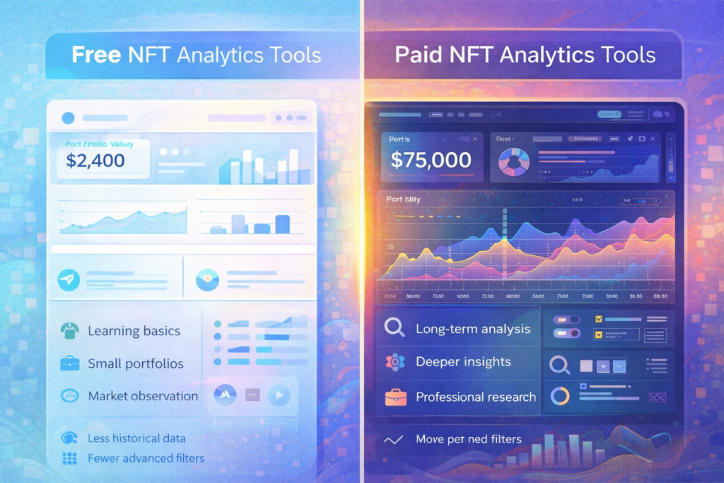 Free vs paid NFT analytics tools comparison for beginners