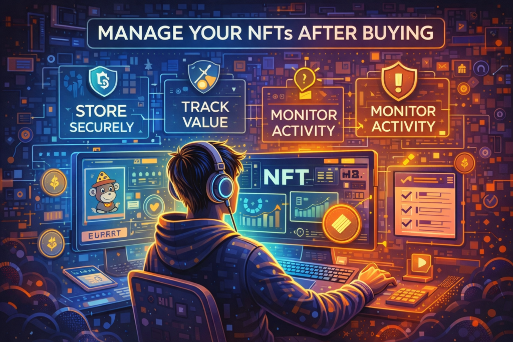 How to manage NFTs after buying them.