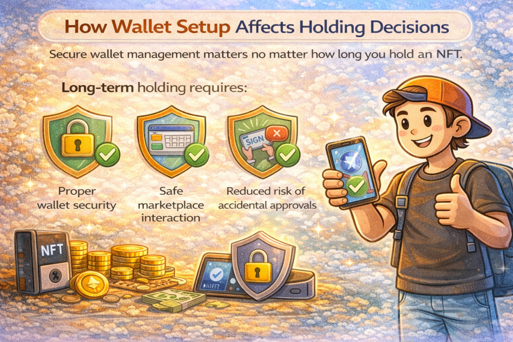 How wallet setup affects NFT holding decisions for beginners