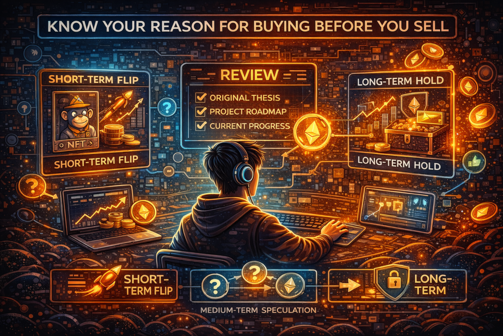 Know your reason for buying before you sell an NFT