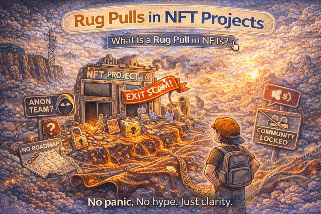 Rug pulls in NFT projects explained for beginners