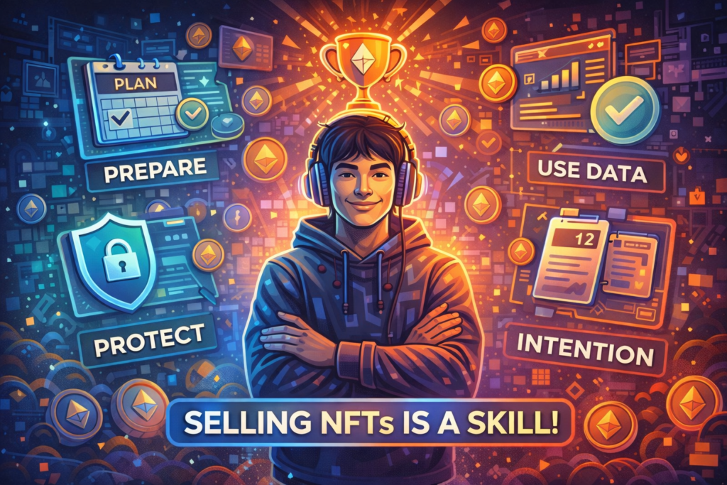 Selling NFTs is a skill