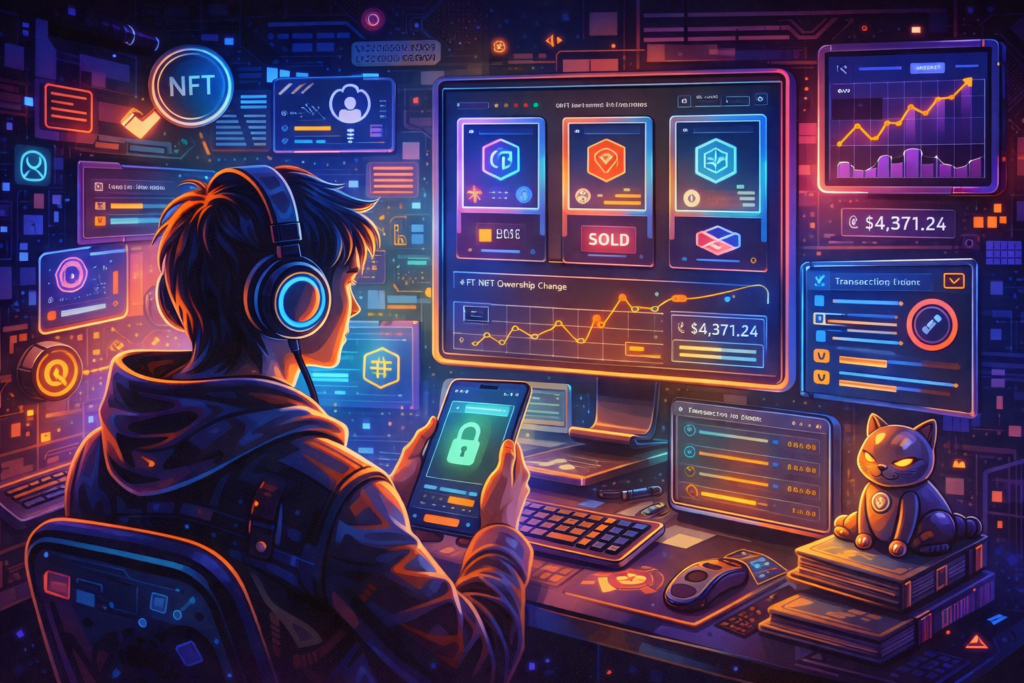 Tracking and monitoring NFTs over time using wallet security tools and transaction dashboards