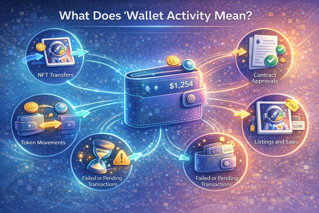 What does wallet activity mean in NFTs