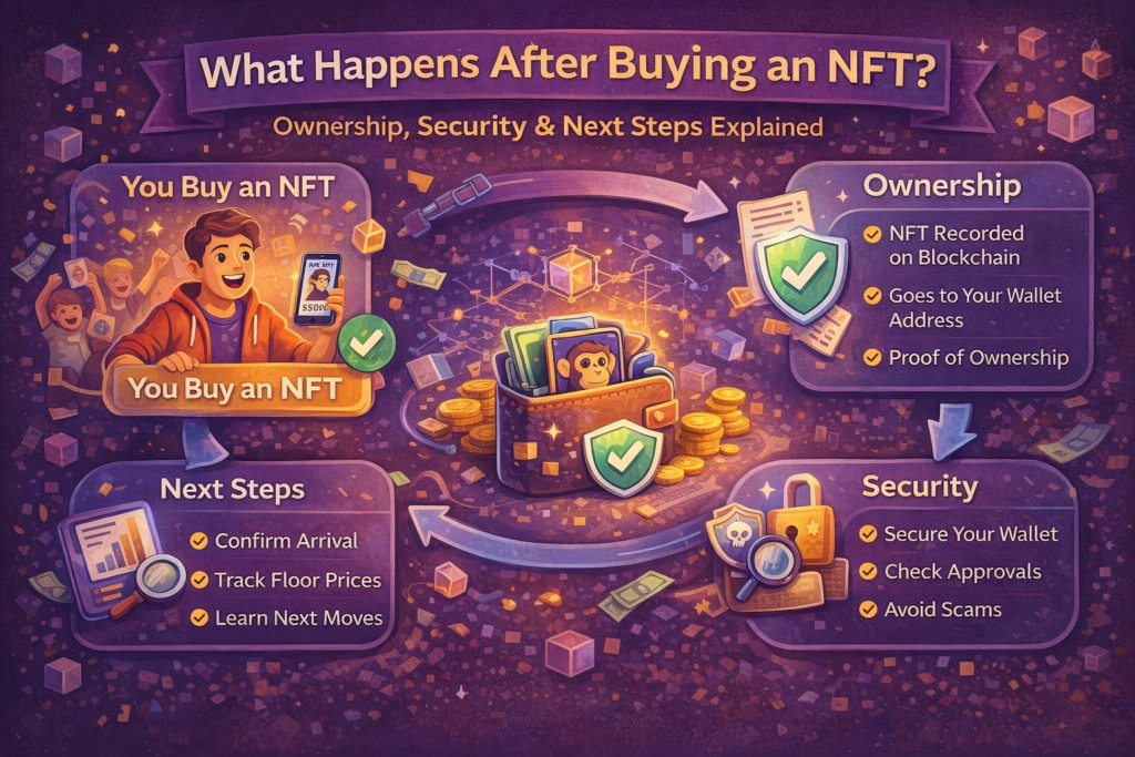 What happens after you buy an NFT