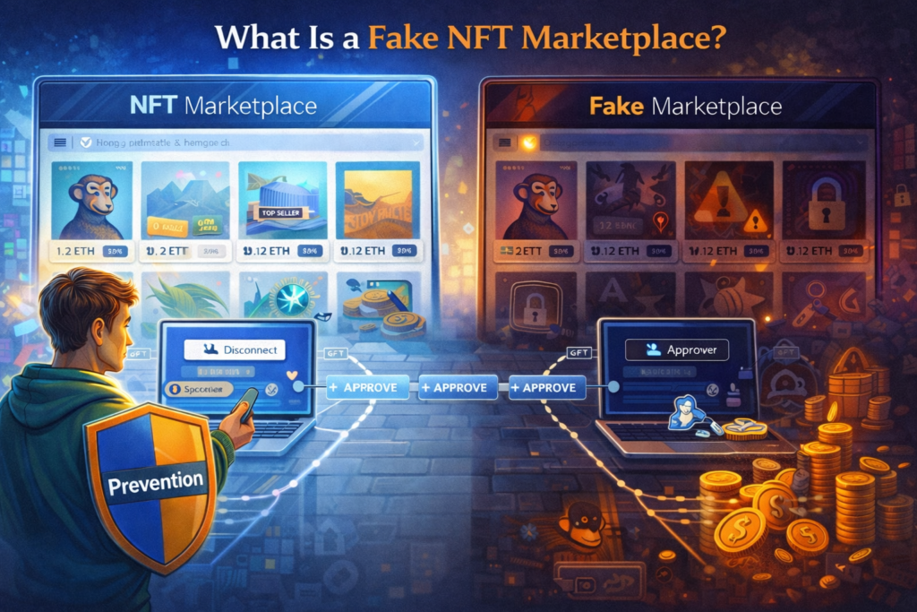 What is a fake NFT marketplace explained for beginners