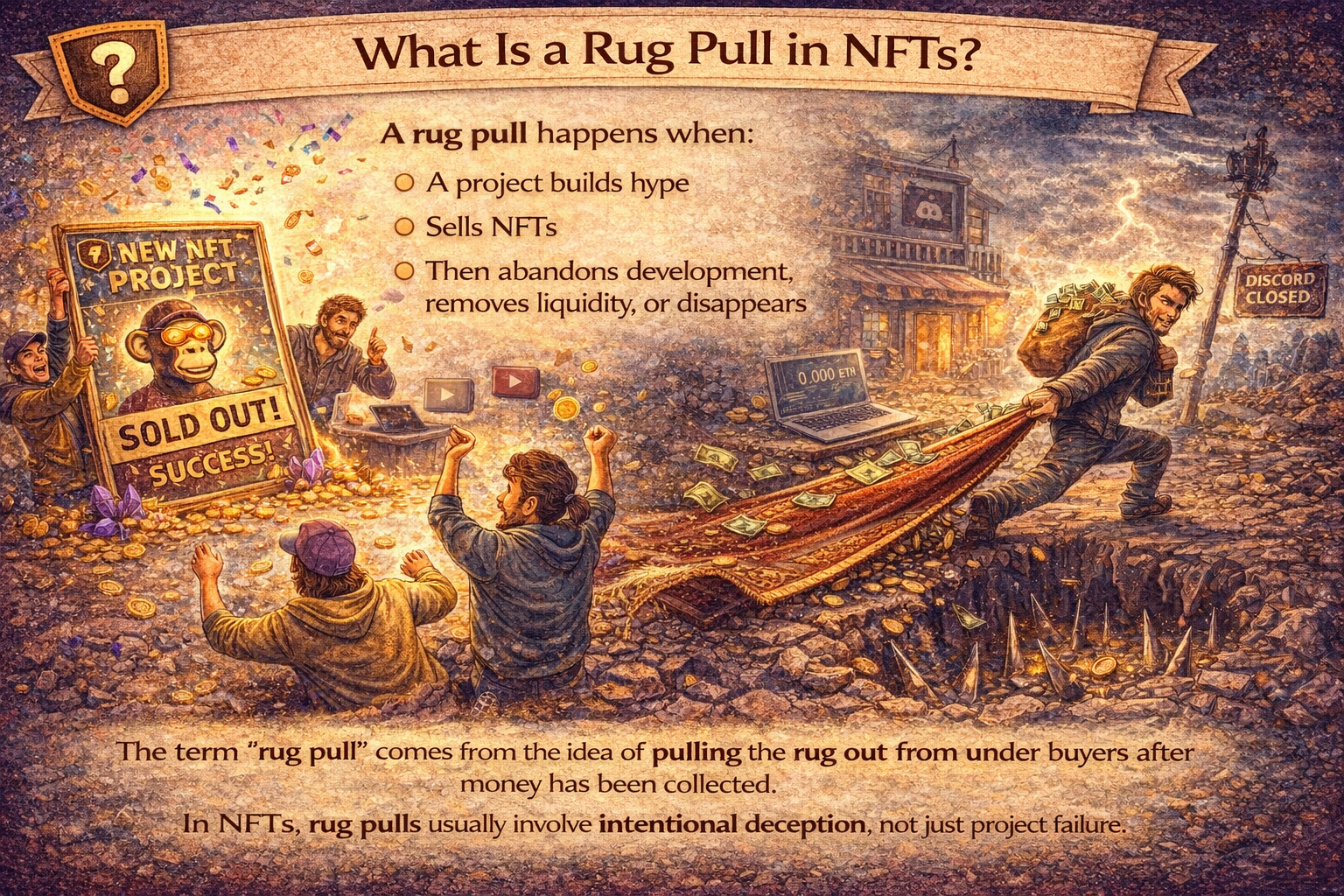 What Is a Rug Pull in NFTs? (Beginner Safety Guide)