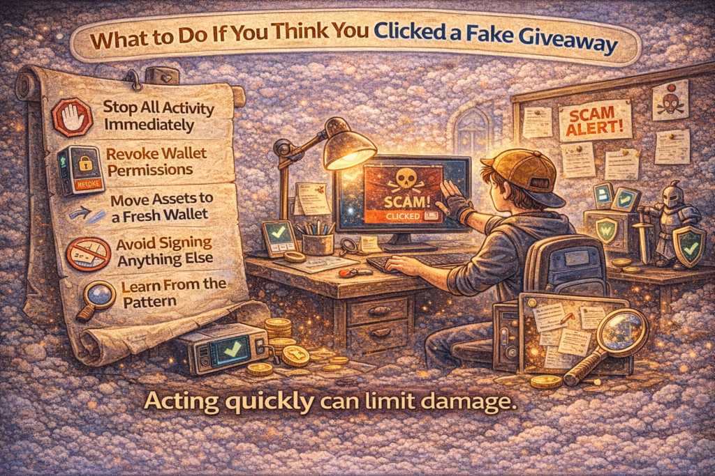 What to do if you think you clicked a fake NFT giveaway