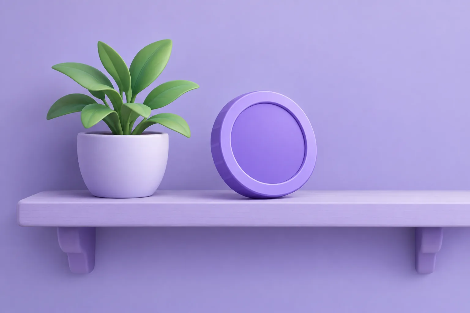 An NFT token resting undisturbed on a shelf, illustrating that nothing happens if you do nothing after buying