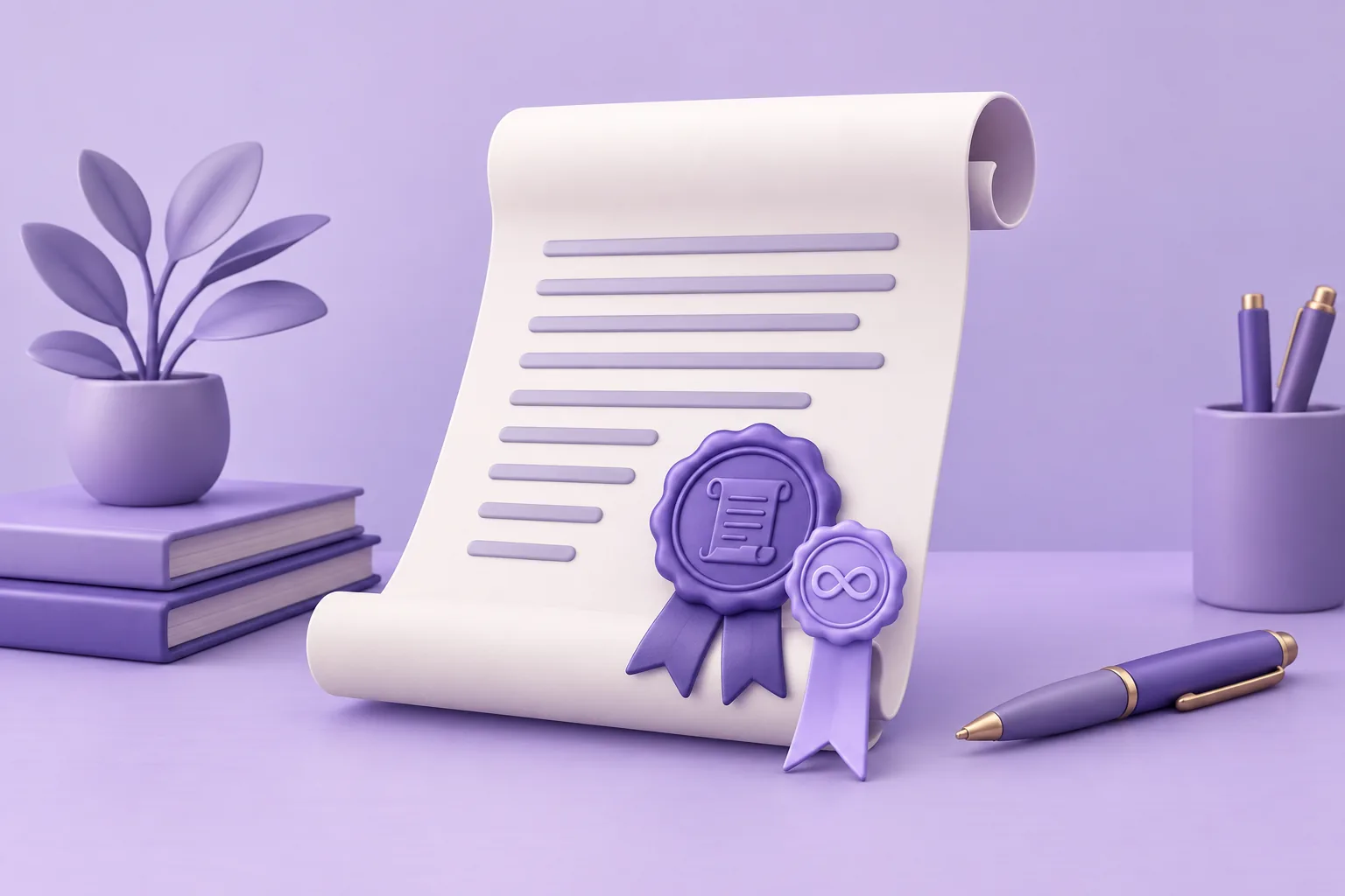 Illustration of a cartoon minting press stamping a fresh token onto a conveyor, gentle steam puffs and a quality-check magnifier, lavender workshop.