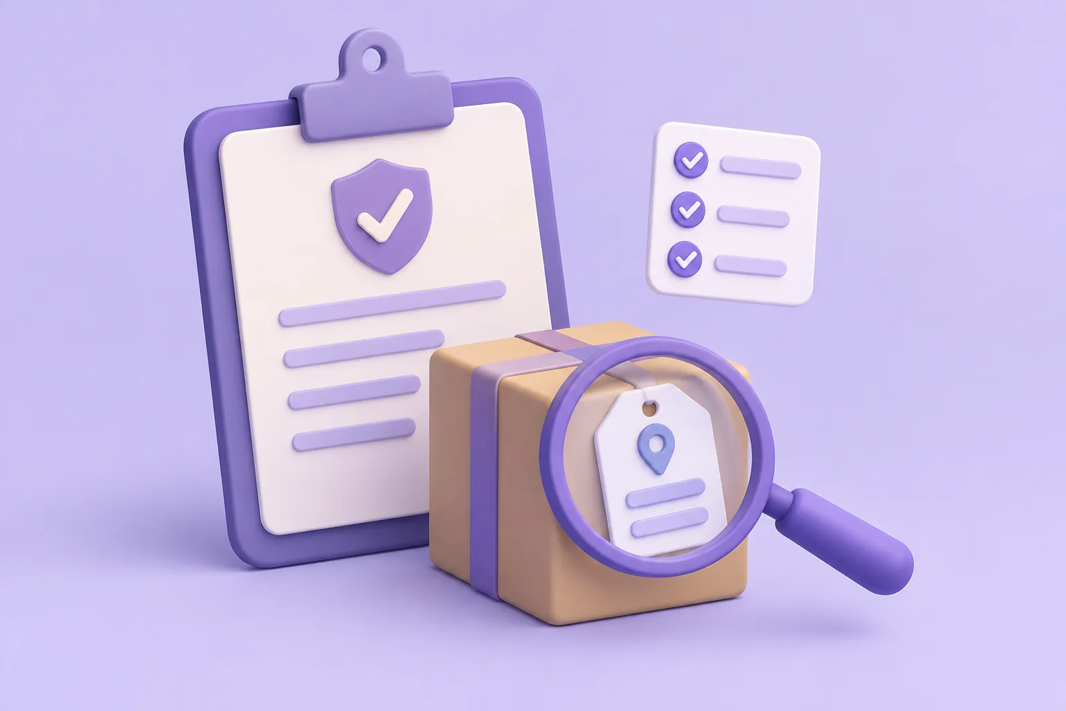 Illustration of a magnifying glass checking an address tag, representing verify-first transfer habits.