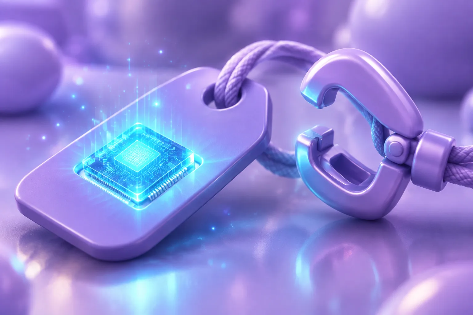 Illustration of hands unfastening a brass clasp on a tethered ledger, representing revoking a wallet permission safely